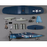 750mm F4U Corsair Warbird PNP kit - blue