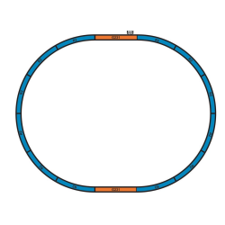 Piko 57113 Coffret de départ analogique avec locomotive vapeur 98-003 DB et 3 wagons marchandise Circus