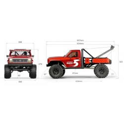 Crawling kit - EMOX5 1/8 RTR Brushless kit (metal Red)