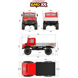 Crawling kit - EMO XX Stegosaurus 1/6 RTR 775 Brushed kit - Truck