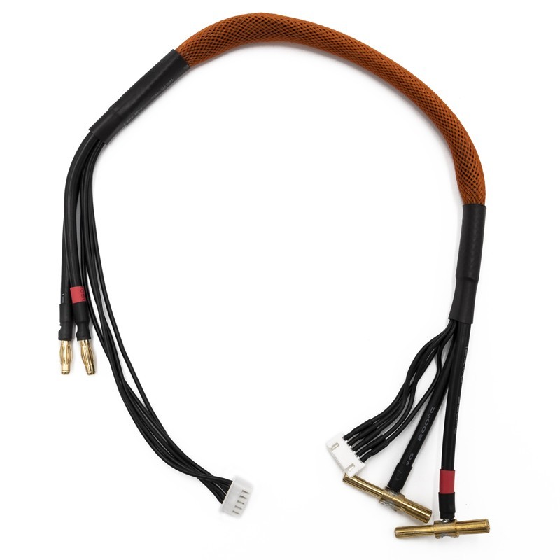 "Cable de charge 40 cm avec equilibrage pour accu 4s prise PK 4 et 5mm"