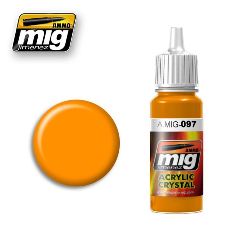 A.MIG-0097 CRYSTAL Orange 17 ml.