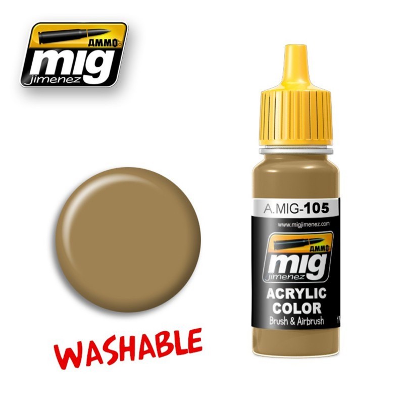 MIG A.MIG-0105 WASHABLE Dust (RAL 8000) 17 ml.