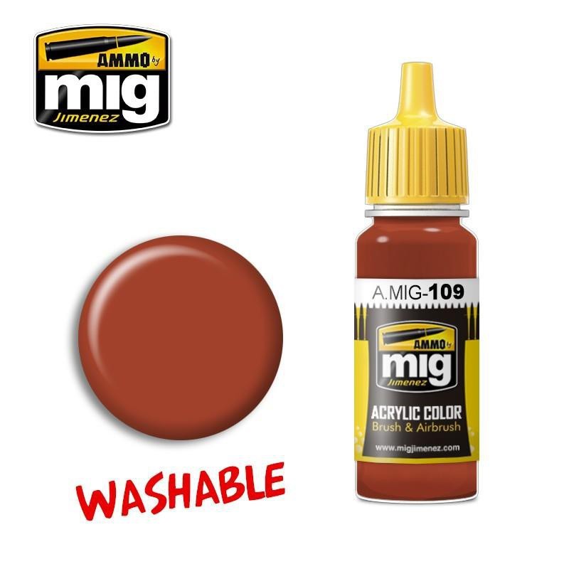 A.MIG-0109 WASHABLE Rust 17 ml.