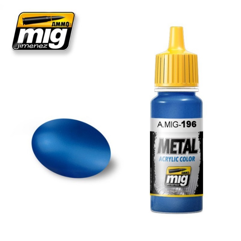 A.MIG-0196 METALLIC Warhead Metallic Blue 17 ml.