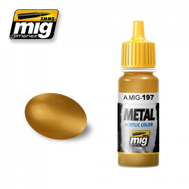 A.MIG-0197 METALLIC Brass 17 ml.