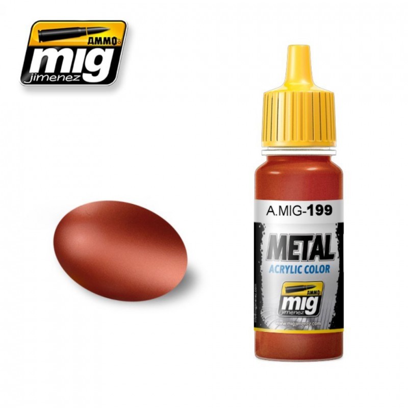 A.MIG-0199 METALLIC Copper 17 ml.