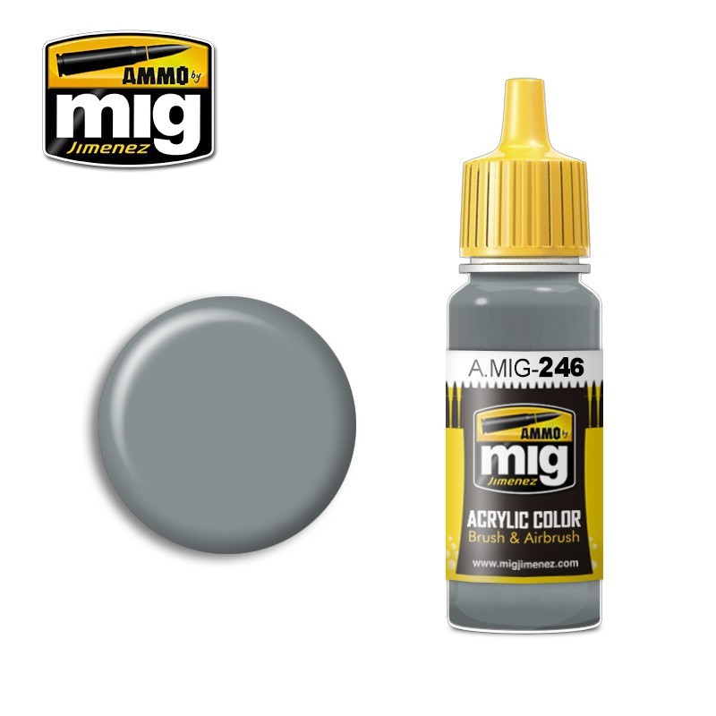A.MIG-0246 ACRYLIC COLOR Medium Sea Grey (BS 637) 17 ml.