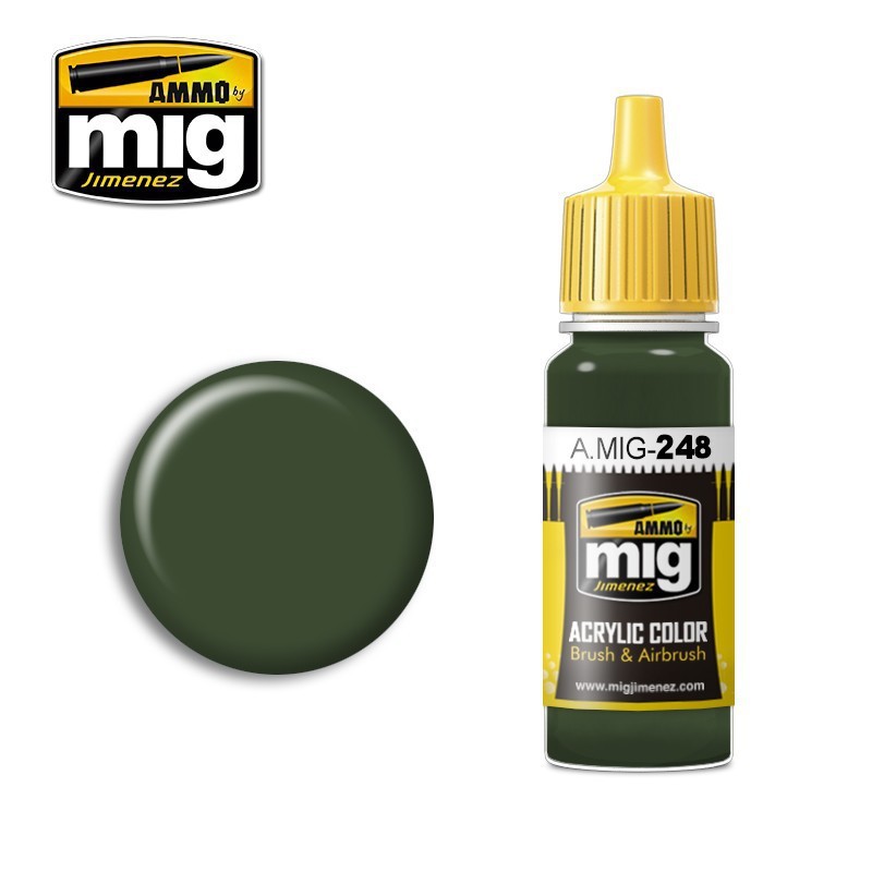 A.MIG-0248 ACRYLIC COLOR RLM 80 Olivgrün 17 ml.