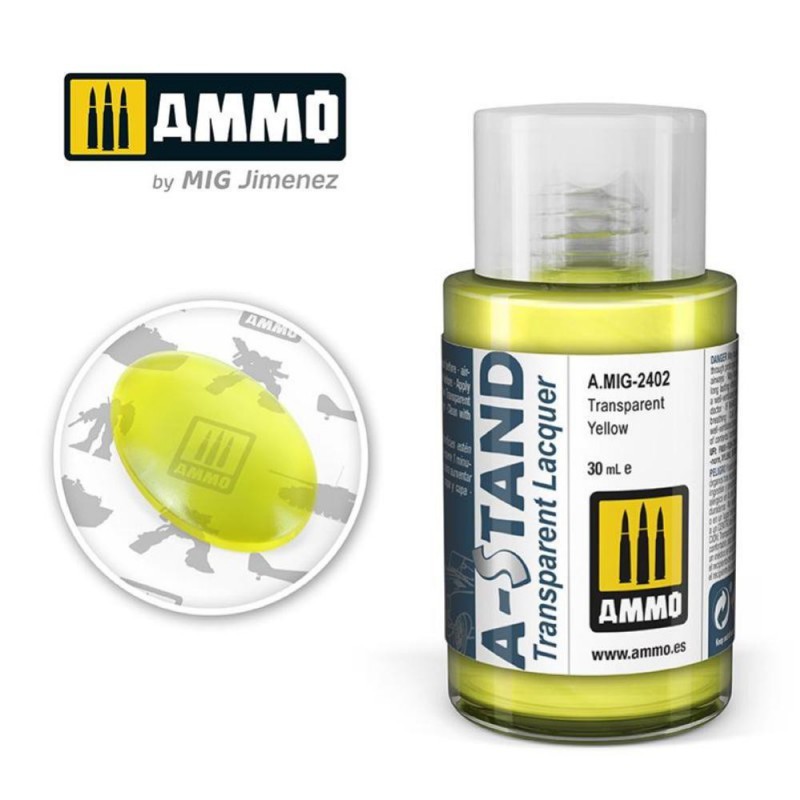A.MIG-2402 A-STAND Transparent Yellow 30 ml.