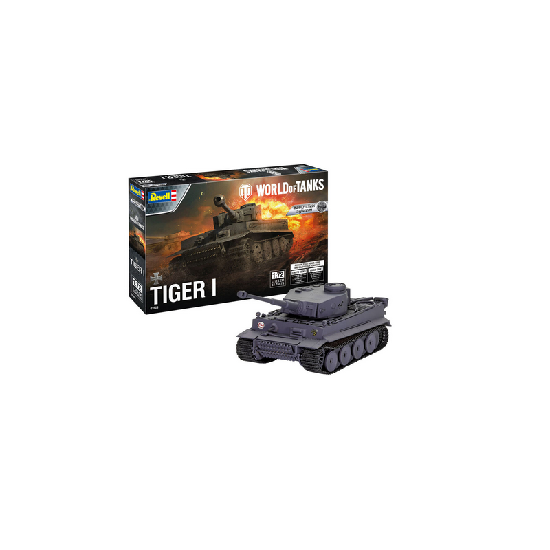 MAQUETTE TIGER 1 1/72 WORLD OF TANKS REVELL