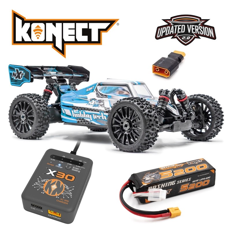 SPIRIT NXT EVO RR 2.0 BRUSHLESS RTR BLEU version PACK