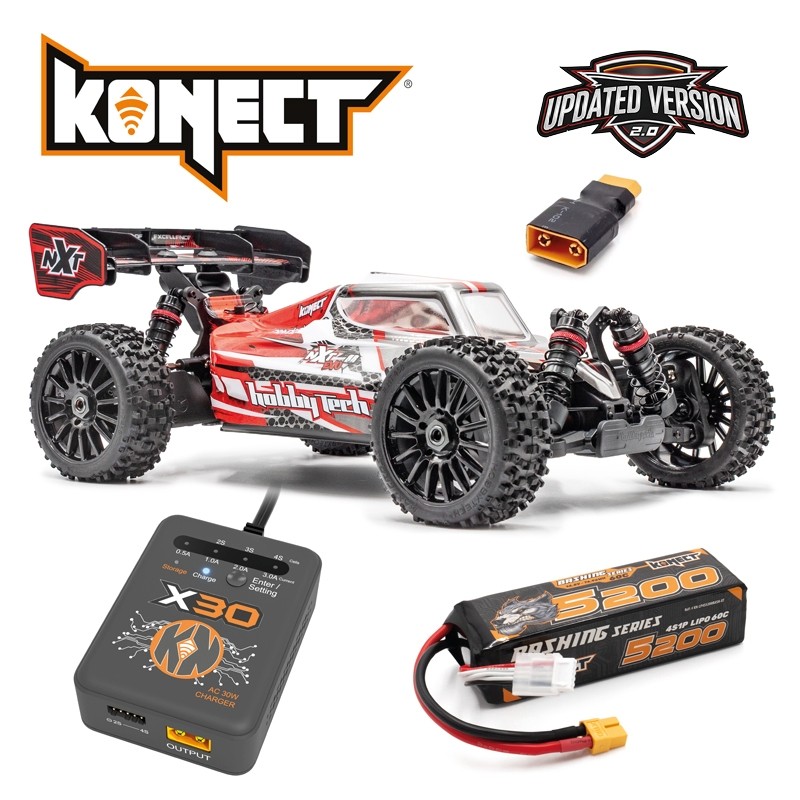 SPIRIT NXT EVO RR 2.0 BRUSHLESS RTR ROUGE version PACK