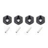 Hexagones + clavettes de roues Funtek SBX (x4)