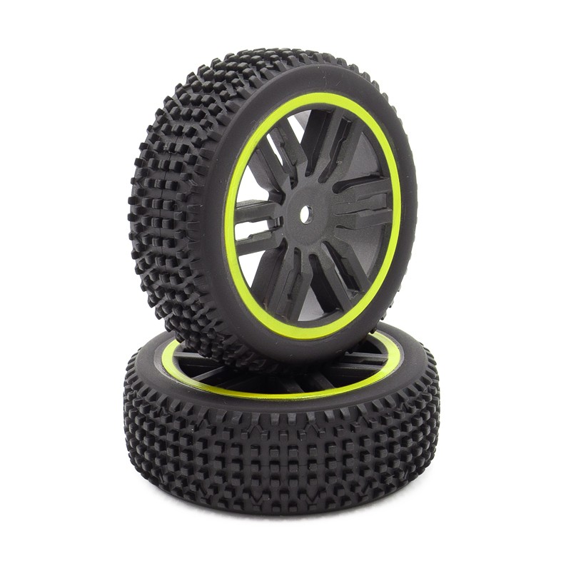 Roues complètes avants Funtek SBX (x2) Jaune