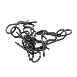 Clips de carrosserie NOIR 1/10eme universels (sachet de 10pcs)