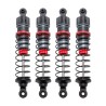 Set 4 amortisseurs aluminium 1/12 85mm + kit 3 ressorts (H/M/S) s'adapte sur Funtek STX et SBX