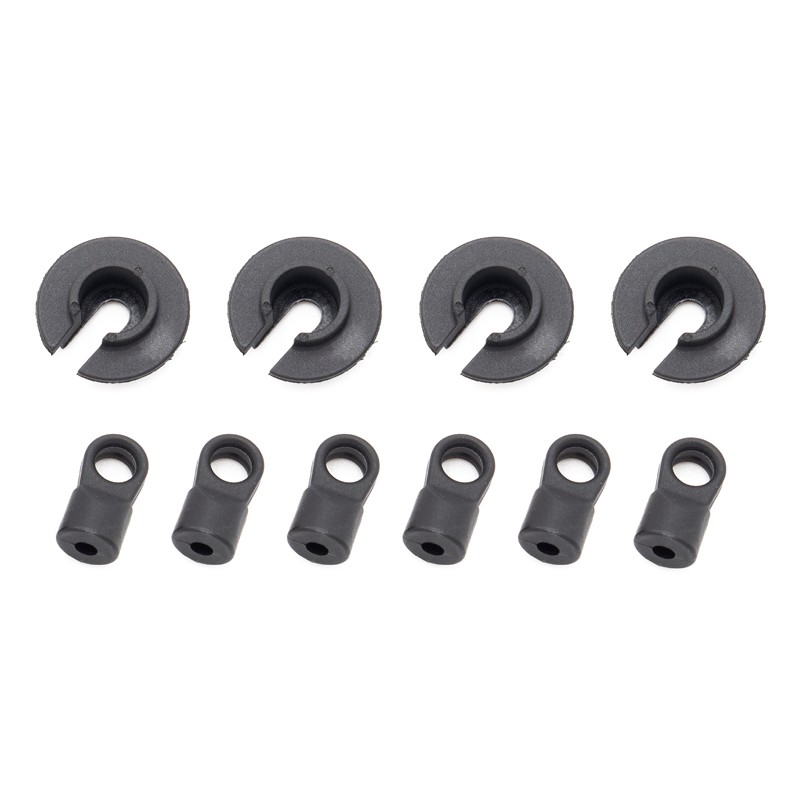 Chape fusée avant et amortisseurs Over D10