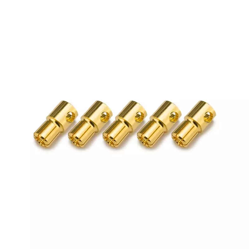 Prise or type PK 6mm male (5 pieces)