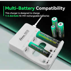 CHARGEUR DE BATTERIES  Gens ace AA & AAA Nimh Rechargeable