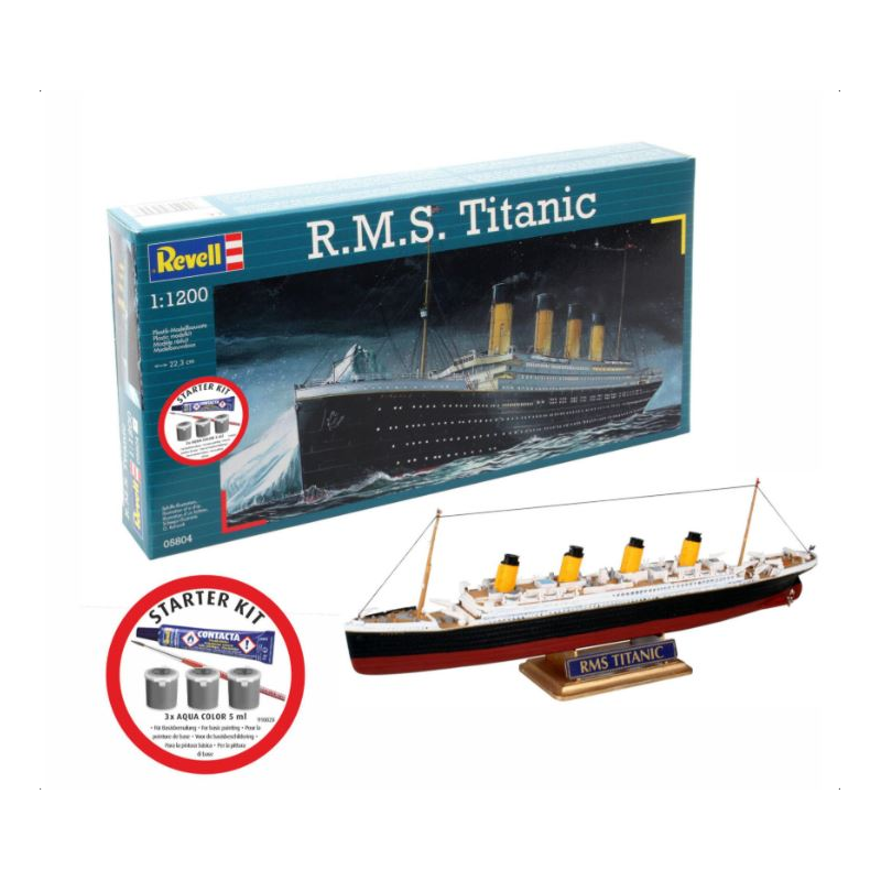Starter Kit R.M.S. Titanic Maquette Revell avec accessoires de base