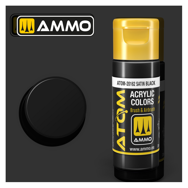 ATOM COLOR Satin Black (remplace AMIG0032)