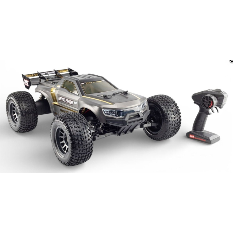 YT7 Pro BATTLEMANN 1/7 Truggy 4WD Brushless Matte GREY + 2 batteries konect 2s 5600 mah 60c offertes