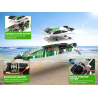 Volantex RC Arrobolt Lumen S Brushless 35+MPH Full Proportional Boat - 797-6 RTR - green