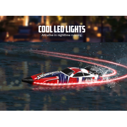 Volantex RC Arrobolt Lumen S Brushless 35+MPH Full Proportional Boat - 797-6 RTR - red