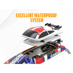 Volantex RC Arrobolt Lumen S Brushless 35+MPH Full Proportional Boat - 797-6 RTR - red