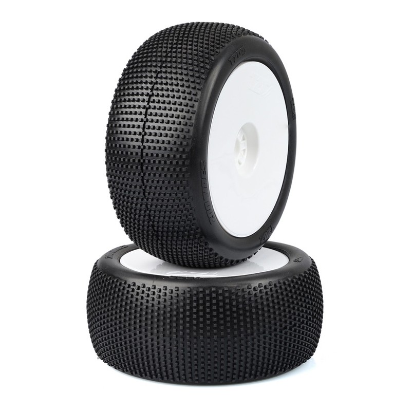 Pneus TRUGGY TZO 202- collés sur jante Blanche - SOFT - 2 pcs