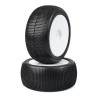 Pneus TRUGGY TZO 202- collés sur jante Blanche - SOFT - 2 pcs