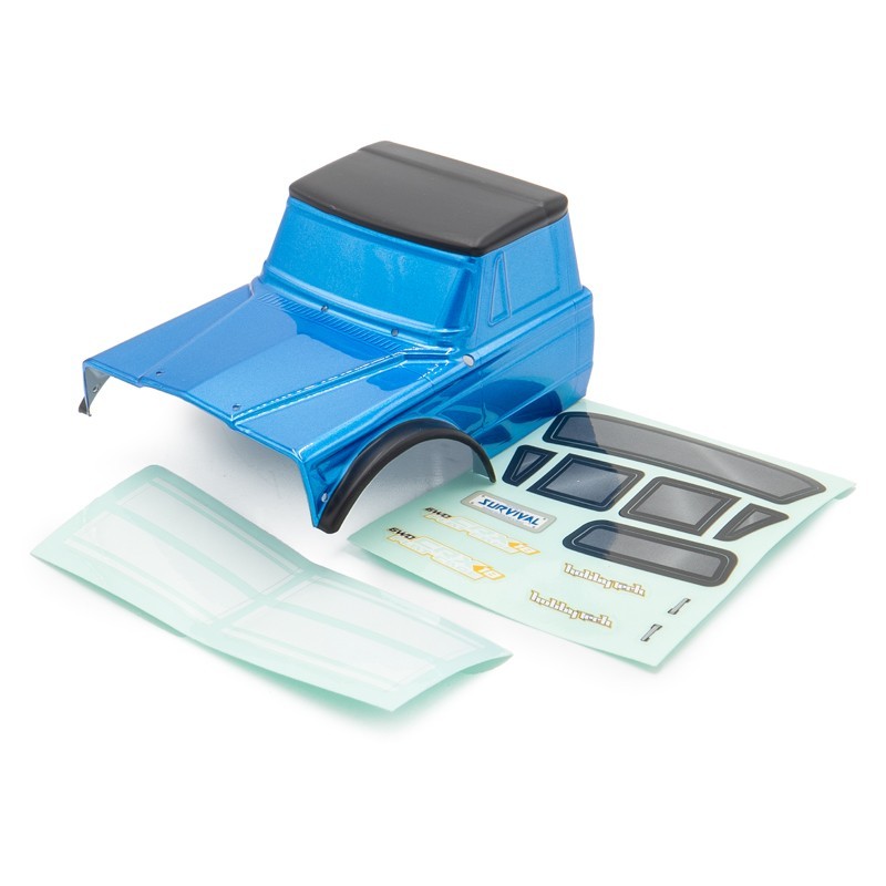 "Carrosserie bleue en lexan"