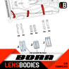 Renforts carrosserie 1/8 Piste Bora + Aileron Lens - HOT RACE