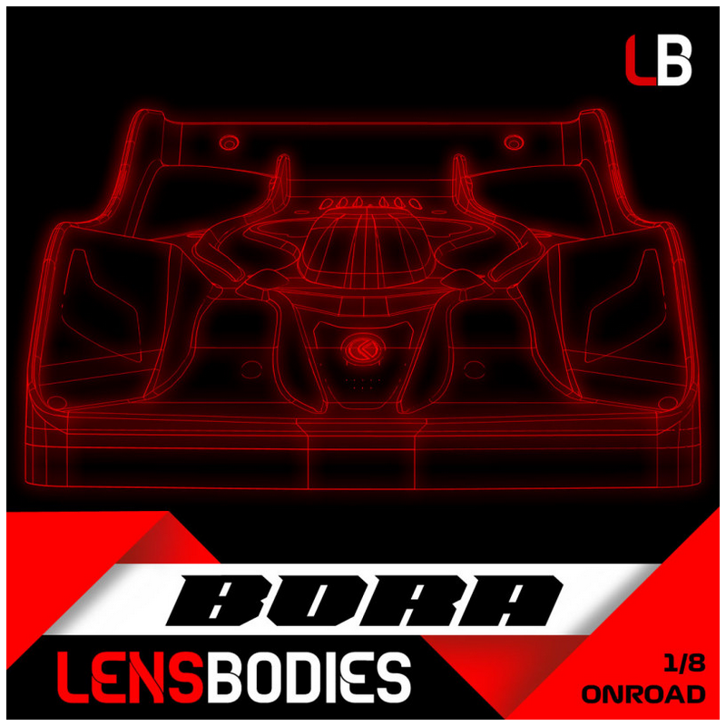 Carrosserie Lens 1/8 Piste Bora Standard - HOT RACE