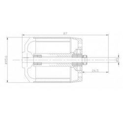 Moteur Brushless Protronik DM3635 Kv400 344g