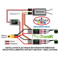 Contrôleur Variateur Brushless Protronik BF95A U-BEC 4A pour avion