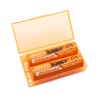 Pack 2 Batteries li-Ion type 18650 2600Mah avec boite de rangement