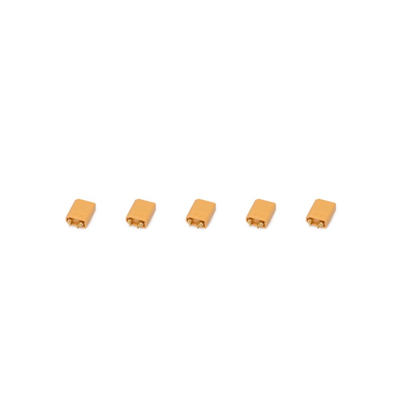 Prise type XT 30 male (5 pièces)