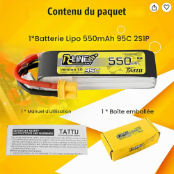 Batterie LiPo Tattu R-Line 3S 550mAh 95C