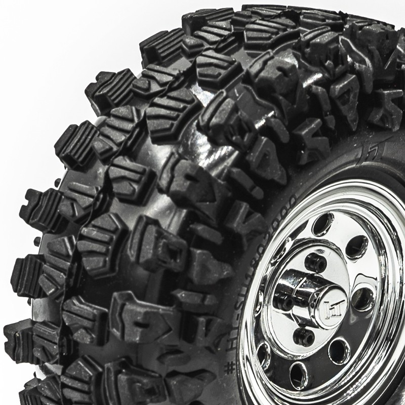 Roues completes Chromées crawler « CLIMBER »121/45 (1 paire)